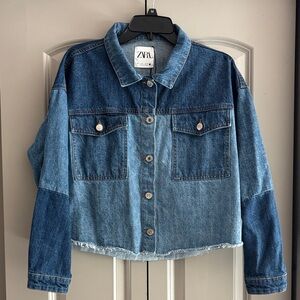 Zara Blue Denim Jacket